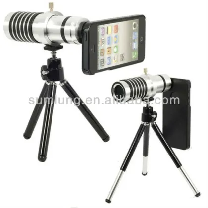 12X Mobile Telephoto Lens for iPhone Mobile Phone Camera Telescope