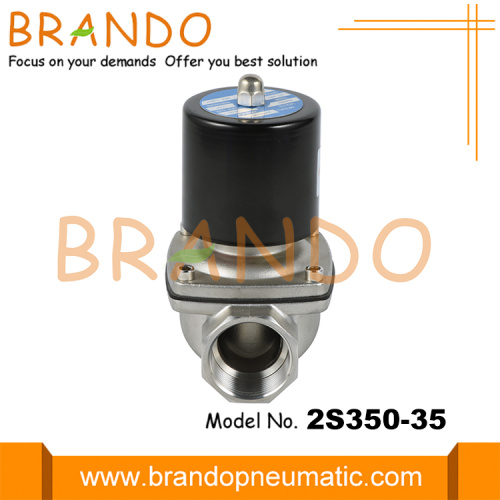 2S350-35 1-1 / 4 &#39;&#39; NC SS304 Solenoïde électrique 220VAC