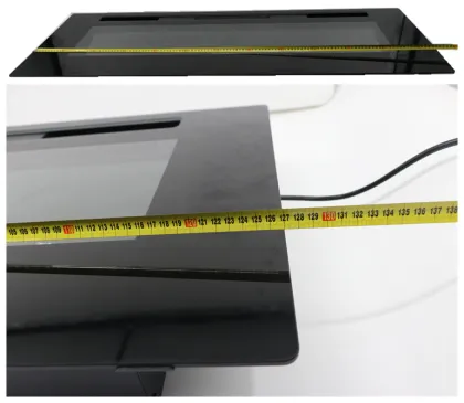 76-18 to 76-22 Inches Twin Crystal Regency Table Marble Linear Bioethanol Electric LED Fireplace Insert with Wood Lamp and Blower