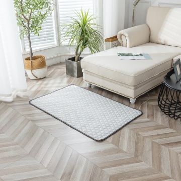 Tik quilting suede konduktif dengan serat buluh dan patch asas serat perak