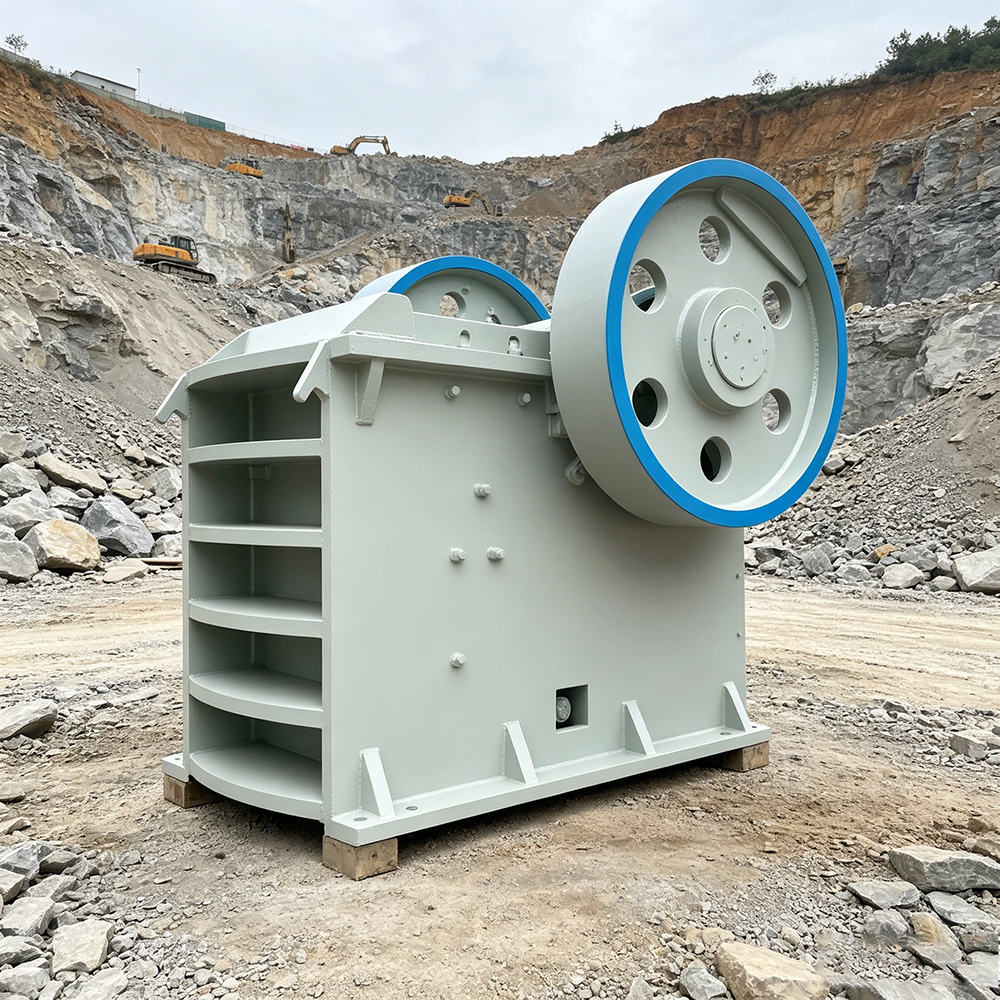 Industrial jaw crusher plant