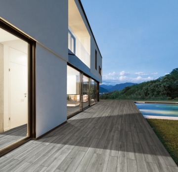 Non-Slip R11 Ganzkörper 2 cm Holz Look Look Porzellan Außenfliesen 20 mm dick