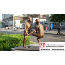 Square Famous Bronze Sculpture