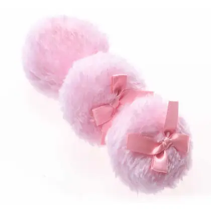 Professional Pink Powder Puff Soft Beauty Makeup Plush Puff With Ribbon