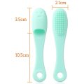 Brosse à doigts des animaux de silicone pour la santé orale du chiot