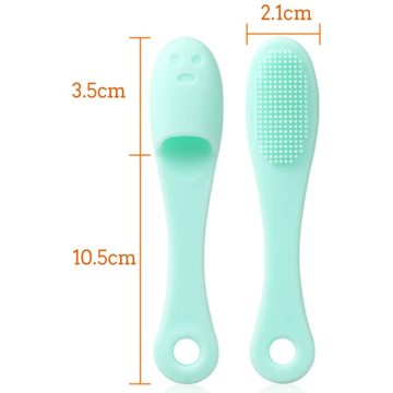 Brosse à doigts des animaux de silicone pour la santé orale du chiot