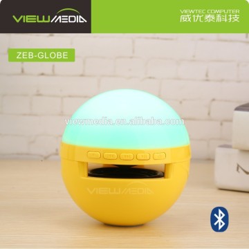 Viewmedia new design music mini night light circle Bluetooth speaker global