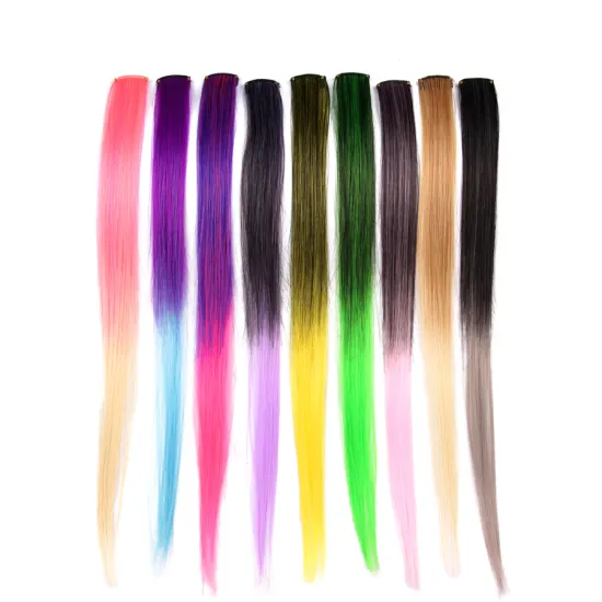 AliLeader 20 Inches Straight Seamless Clip In Hair Extension For Woman
