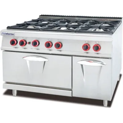 Commercial Kitchenware Gas Range with Oven for Commercial Kitchen