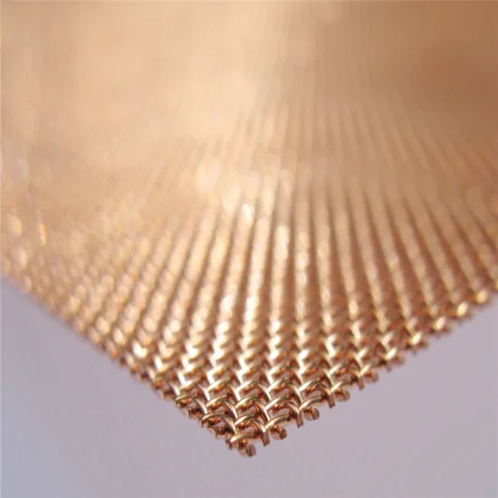 99.9% Brass Copper Wire Mesh Screen