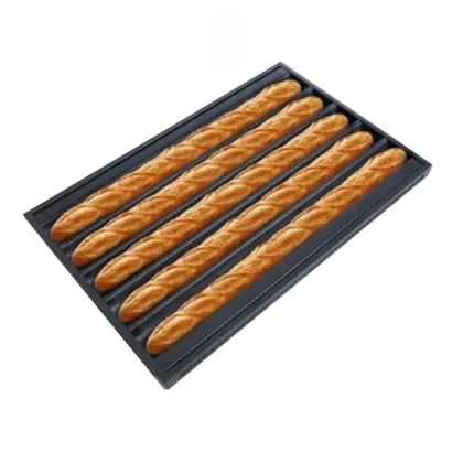 Aluminum Alloy Non-Stick French Bread Pan for Baguette Baking