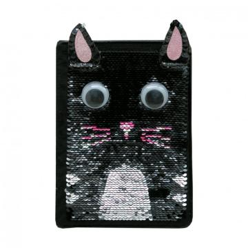 CAT SEQUINS NOTEBOOK -0
