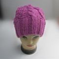 Chunky Cable Knit Pom Hat