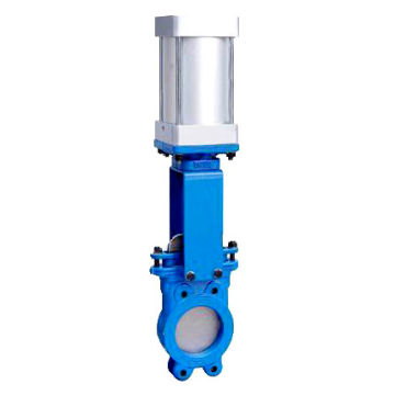 Pneumatic Operated Knife Gate Valve DN50-DN2000 WCB Carbon Steel or Stainless Steel