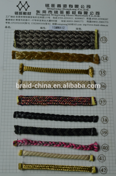 fashion design braid ropes for shoes,watch ,handbags,braid strip