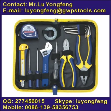 14pcs DIY tool kit in canvas bag for home improvement use