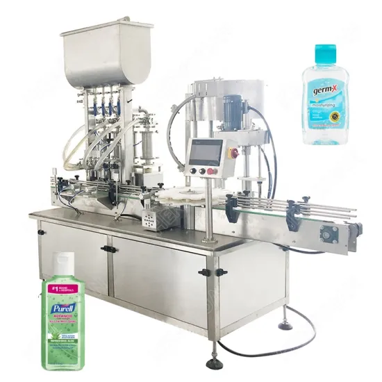 Automatic 75% Alcohol Hand Sanitizer Gel Filling and Capping Machine