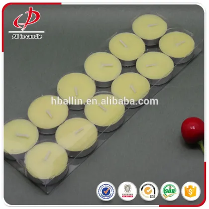 Small tea lite unscented tea lights