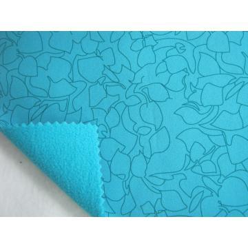 75D printed four way stretch laminated polar fleece fabric