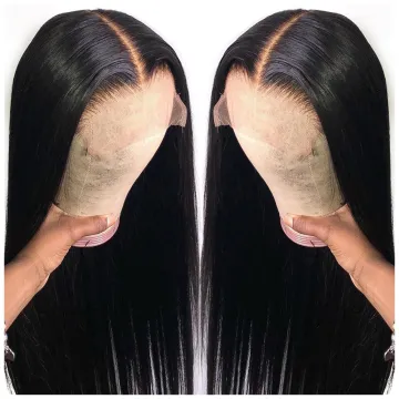 Cheap Raw Brazilian Virgin Human Hair Lace Front Wig Vendor 4x4 5x5 Full HD Swiss Lace Frontal Closure Wig For Black Women