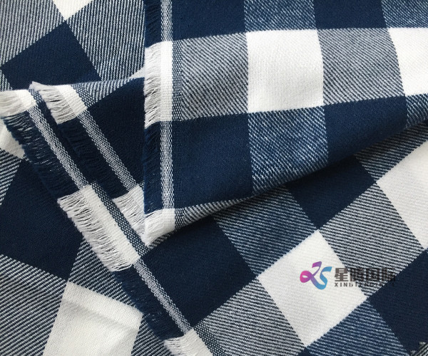 Super Soft Check Woven Twill 100% Cotton Fabric