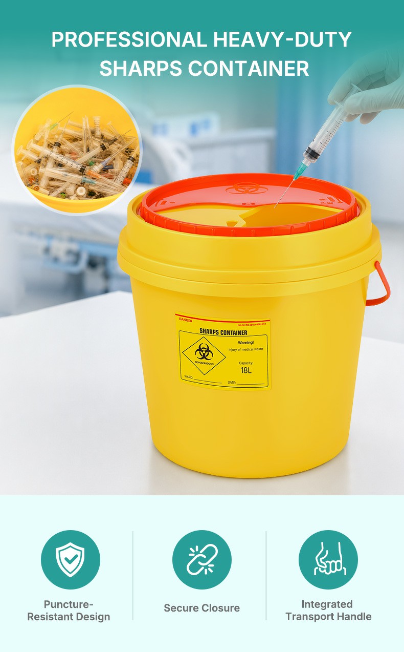 yellow sharps bin