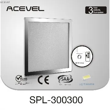 dimmable 300x 300mm CE, SAA approved round corner led panel light