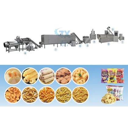 Puffed Snack Food Making Machine: Cheetos Puffs Process Line & Corn Extruding Machine