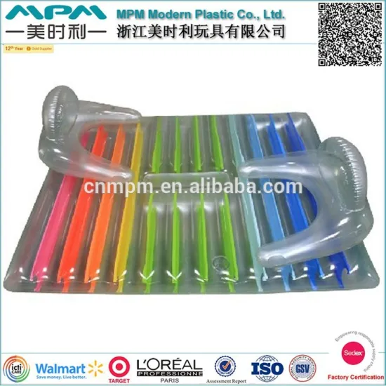 Leisure inflatable floating lounge, inflatable water floating bed