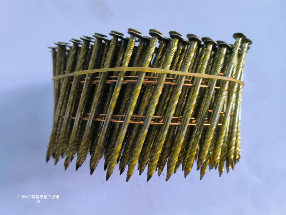 Lacquer Coating Coil Roofing Nails