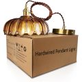 Amber fruit dish glass lampshade dining pendant lamp