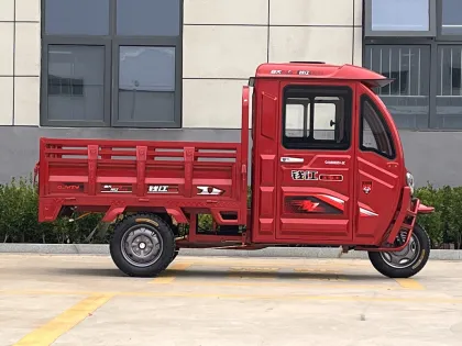 Semi enclosed electric tricycle