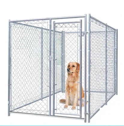 Dog chain link fence and chain link fence dou run