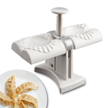White Hand Dough Press Dumpling Mould for Home Use - Automatic Ravioli Press Mold Making Tool Kitchen Gadgets