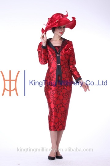 New Arrivals women church suits /ladies church suits/wholesale church suits with matched church hats