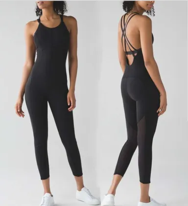 Women's One-Piece Sport Yoga Jumpsuit Running Fitness