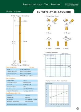 Frequency Test Probe Pogo Pin SCPC078 for Chip Inspection