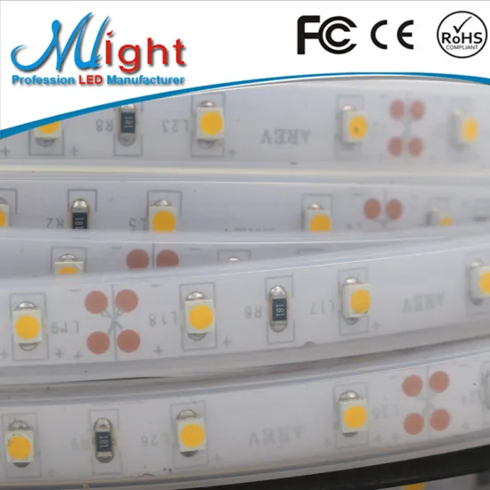 single layer pcb ip65 stickable smd 3528 dc12v waterproof led strip light