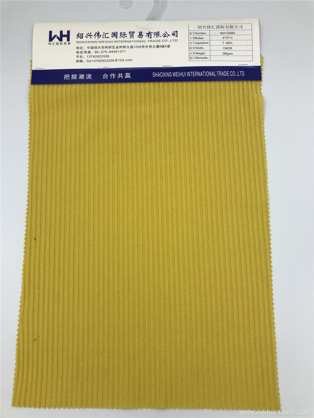 Knitted Ribbing Fabric Width 134cm 100T Stripes Fabrics