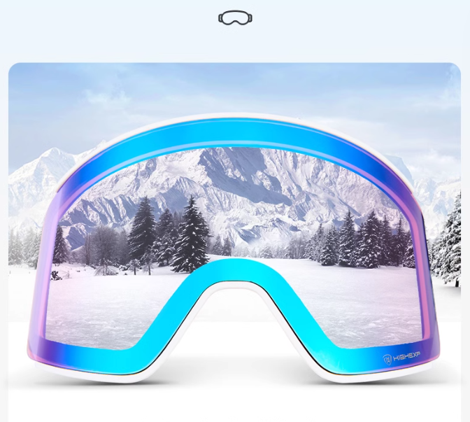 Children ski goggles double layer anti-fog windproof