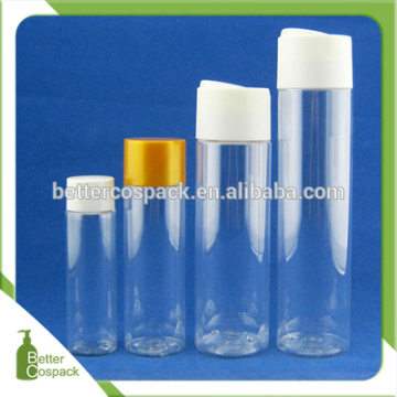 free samples 60ml 120ml 240ml 300ml clear plastic cosmetic bottle PET lotion bottle with screw cap