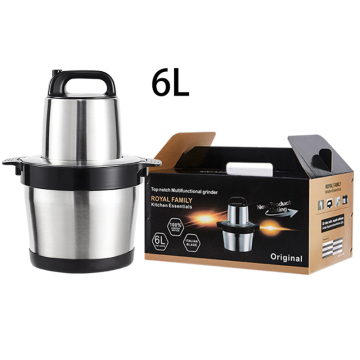 6L Electric Meat Grinder - Home Use Automatic Meat Chopper & Stainless Steel Mixer