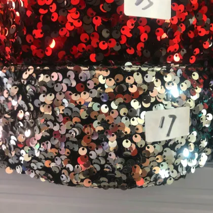 Wholesale 3\" 75mm Velvet Sequin Fabric Ribbon for Hair Bows