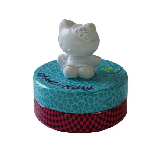 DADI Cute Round Tin Box with Cartoon Character