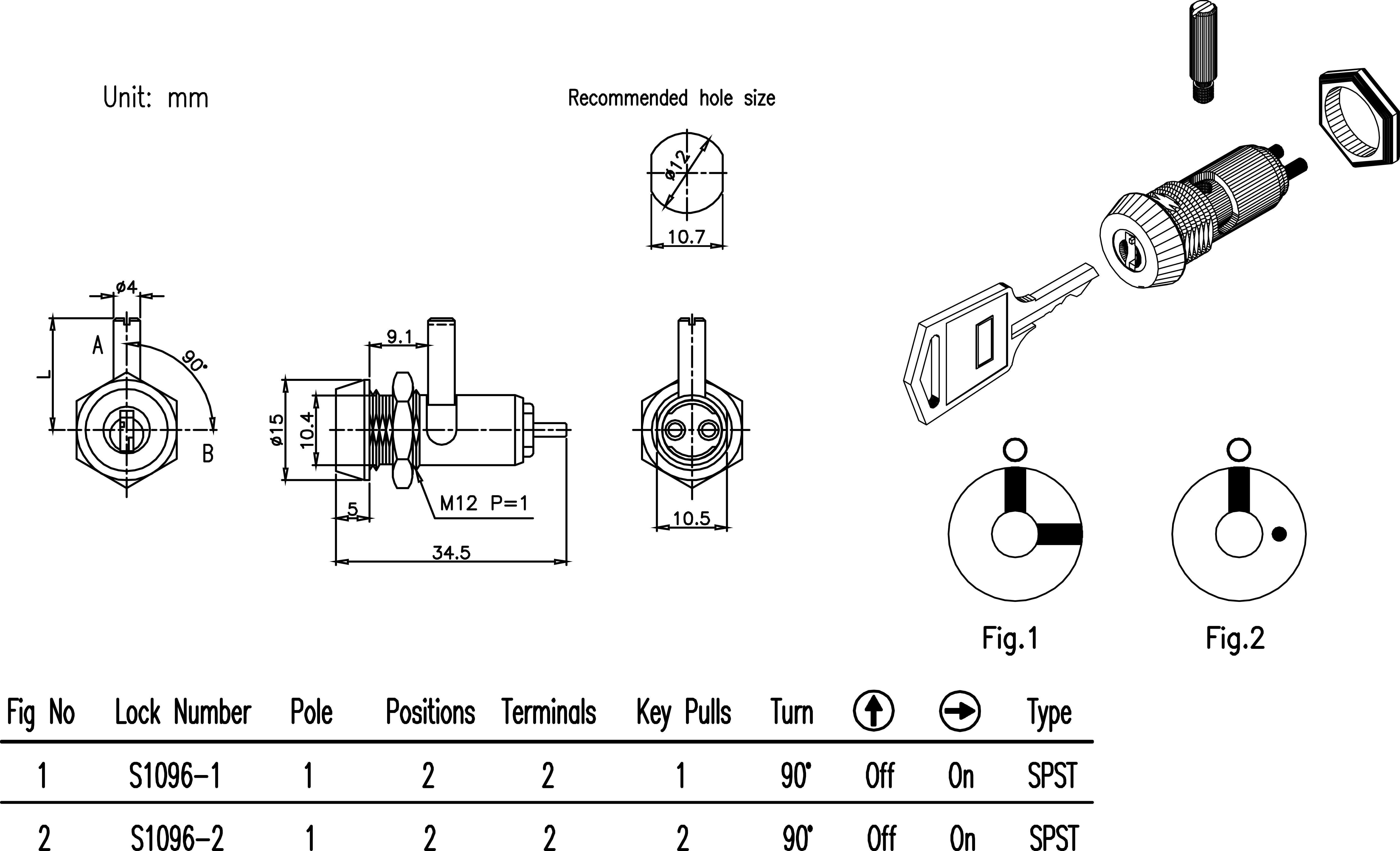 Stainless Steel Key Switches