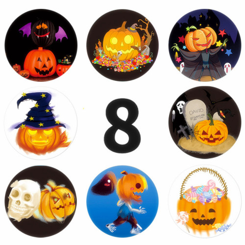 Halloween holiday decoration sticker label printing