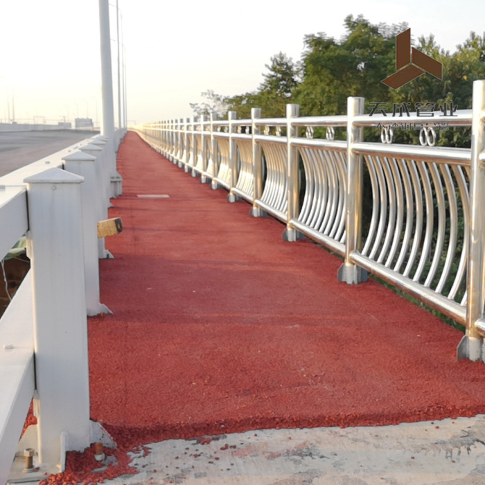 الواجهة البحرية Greenway الفولاذ المقاوم للصدأ الدرابزين المركب