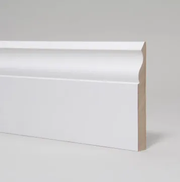 Factory price White Primed MDF baseboard skirting moulding for wall decoration