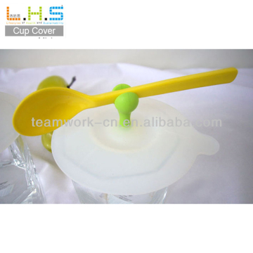 Sprout Shape Silicon Tea Cup lid