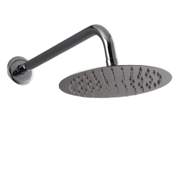 Chrome Stainless Steel Shower Arm for Wall-Mounted Bathroom Faucets